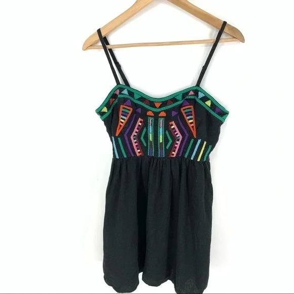 Staring at Stars Embroidered linen mini dress urban outfitters - Picture 1 of 11